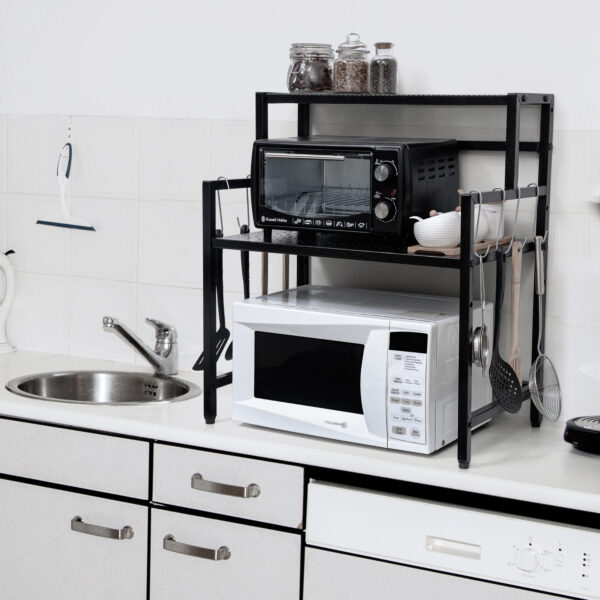 2 Tier Metal Microwave Stand