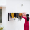 Adjustable Wall Mounted Cloth Drying Stand