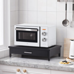 Metal Microwave Oven Stand Drawer