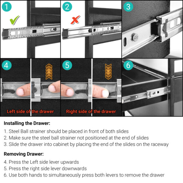 3 Tier Adjustable Metal Dish Rack With Sliding Storage