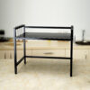 2-Tier Height Adjustable Microwave Stand With 8 Hooks
