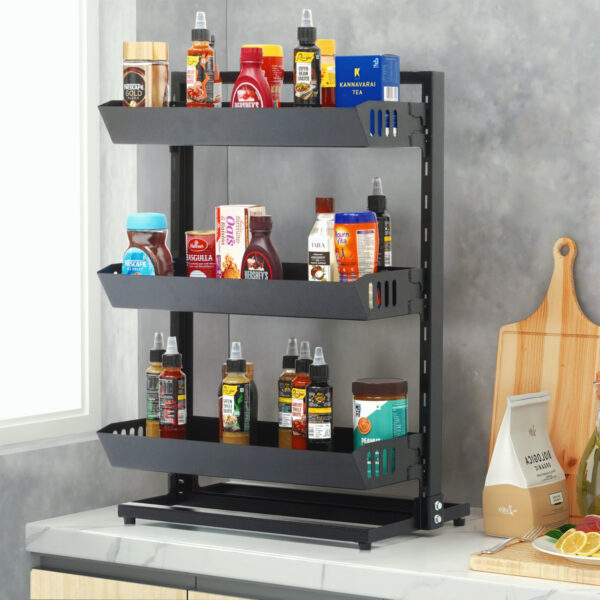 3 Tier Metal Kitchen Spice Rack