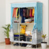 4-Tier Shelf Stainless Steel Portable Wardrobe