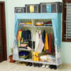 5 Shelf Stainless Steel Portable Wardrobe
