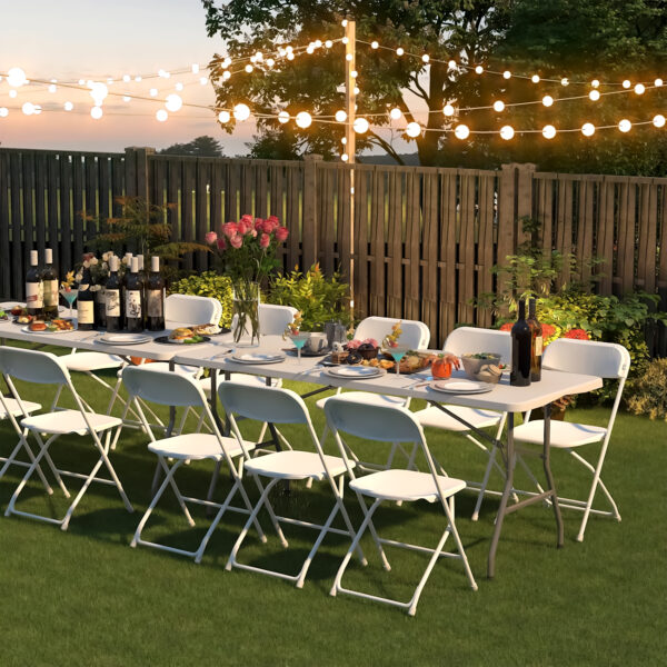 8 Ft Plastic Folding Table