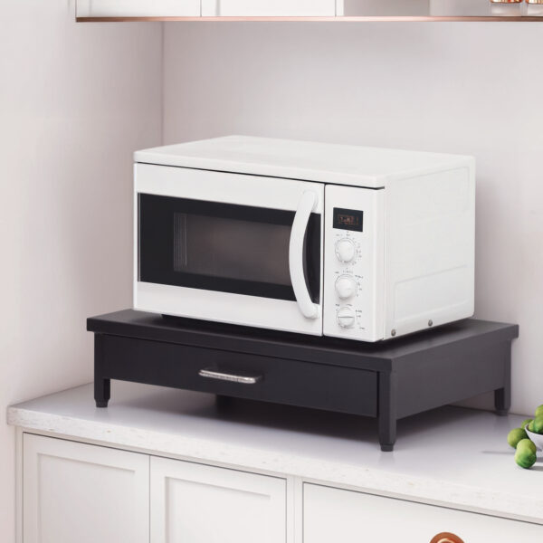 Metal Microwave Oven Stand Drawer