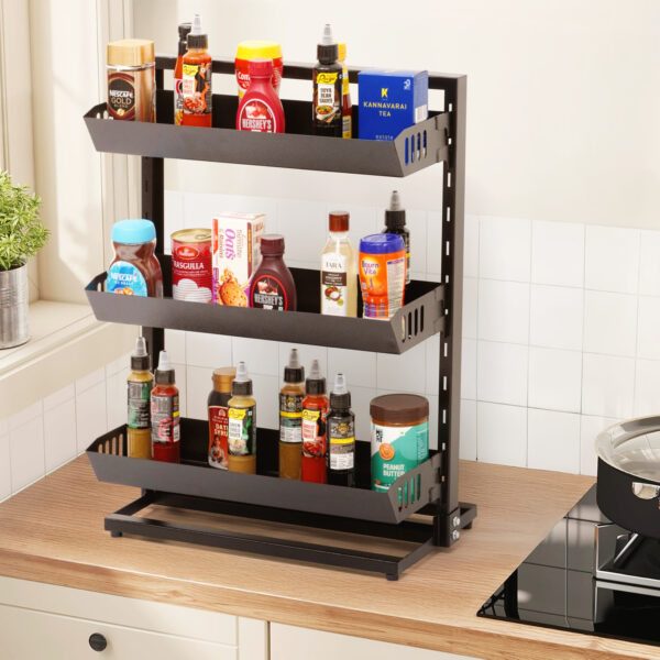 3 Tier Metal Kitchen Spice Rack
