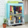 4-Tier Shelf Stainless Steel Portable Wardrobe