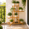 4-Tier Bamboo Wooden Plant Stand