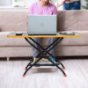 Wooden Metal Brown Center Table