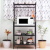 4 Tier Adjustable Metal Microwave Oven Stand