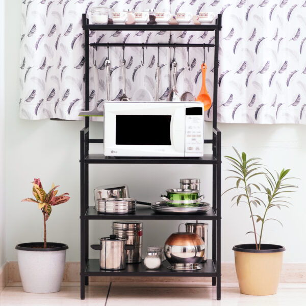 4 Tier Adjustable Metal Microwave Oven Stand