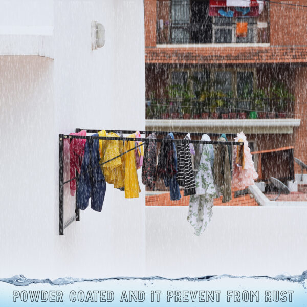 Adjustable Wall Mounted Cloth Drying Stand