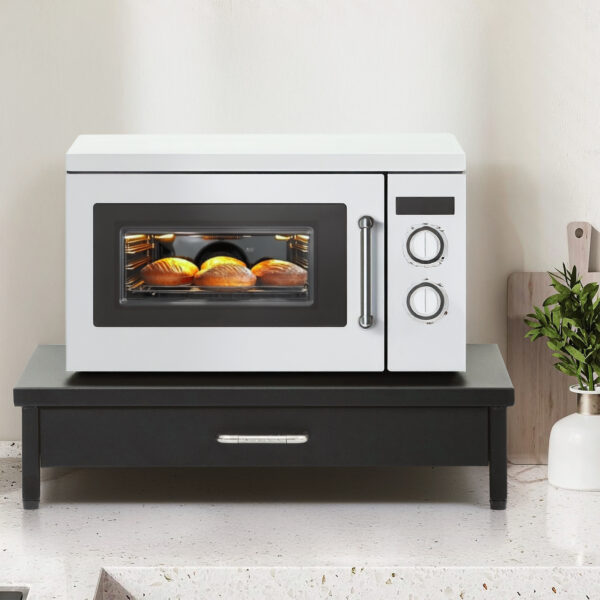 Metal Microwave Oven Stand Drawer