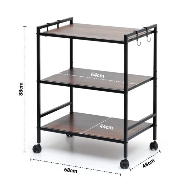 Wooden 3 Tier Kitchen Storage Rack