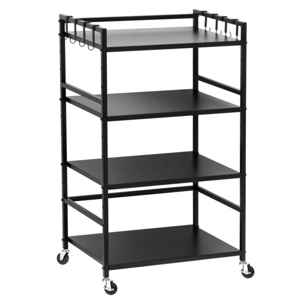 Microwave Rack with Rolling Wheels