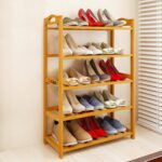 5-Tier Bamboo Wooden Shoe Rack