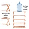 5 Tier Foldable Bamboo Shoe Rack
