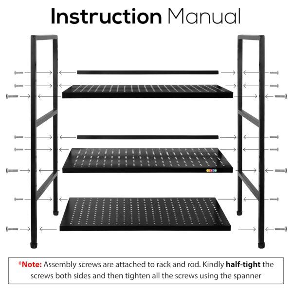 3 Tier Metal Microwave Oven Stand
