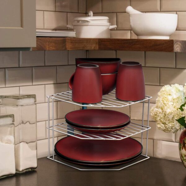 3-Tier kitchen Steel Corner Shelf