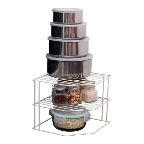 3-Tier kitchen Steel Corner Shelf