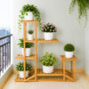6 Tier Wooden Bamboo Plant Pot Stand