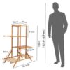 4-Tier Bamboo Wooden Plant Stand
