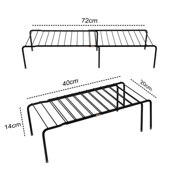 Extendable Dish Rack Black