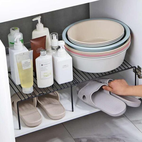 Extendable Dish Rack Black