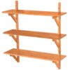 Bamboo Floating Wall Mount Display