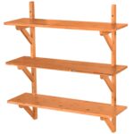 Bamboo Floating Wall Mount Display