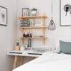 Bamboo Floating Wall Mount Display