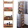 4 Tier Bamboo Wooden Hanging Shelf