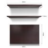 Wood Wall Mounted Round Corner Folding Wall Study Table