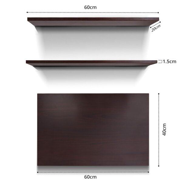 Wood Wall Mounted Round Corner Folding Wall Study Table