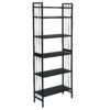 6 Tier Metal Height Adjustable Bookshelf