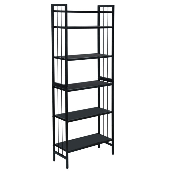 6 Tier Metal Height Adjustable Bookshelf