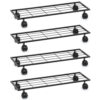 29 Inch Metal Plant Stand with Wheels