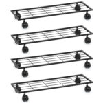 29 Inch Metal Plant Stand with Wheels