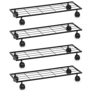 29 Inch Metal Plant Stand with Wheels