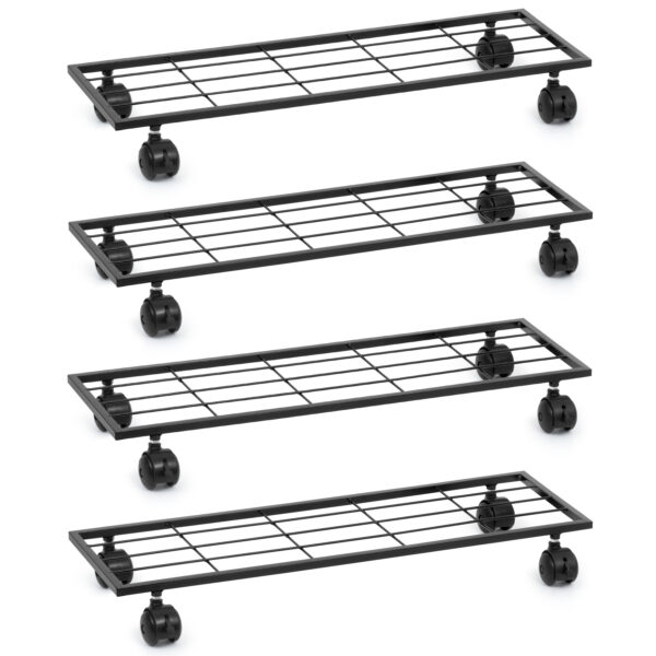 29 Inch Metal Plant Stand with Wheels