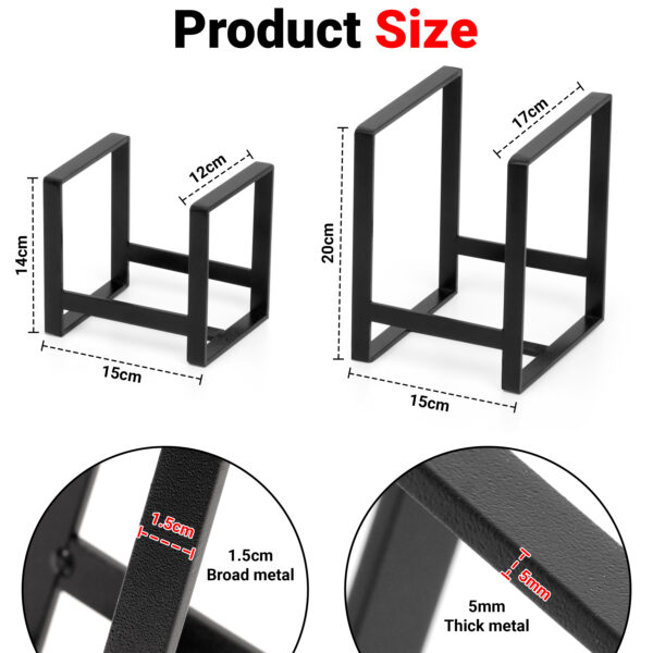 2Pcs Metal Plate Dish Organizer