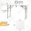 4 Ft Height Adjustable Plastic Folding Picnic Table