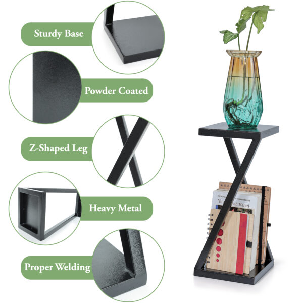 2 Tier Metal Stylish Z Shape X Shape Planters Stand