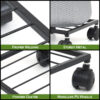 10 Inch Metal Plant Stand with Lockable & unlockable Wheels
