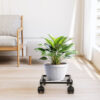 10 Inch Metal Plant Stand with Lockable & unlockable Wheels