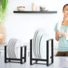 2Pcs Metal Plate Dish Organizer