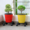10 Inch Metal Plant Stand with Lockable & unlockable Wheels