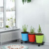 29 Inch Metal Plant Stand with Wheels