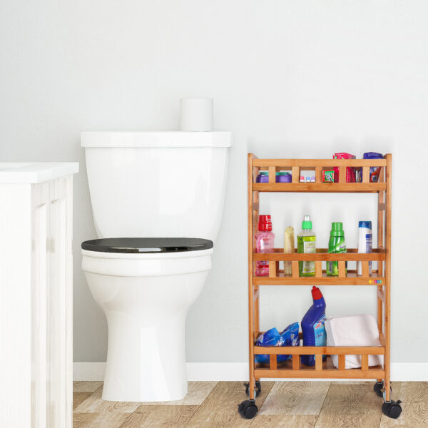 Bamboo Space Saving Trolley